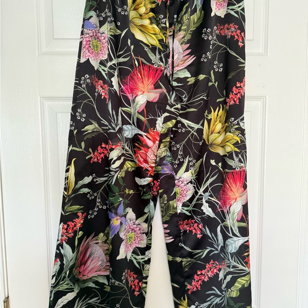 Floral Wide Leg Pants